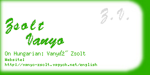 zsolt vanyo business card